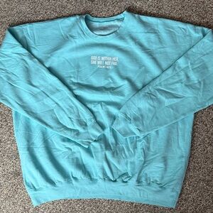 Light Blue Inspirational Sweatshirt